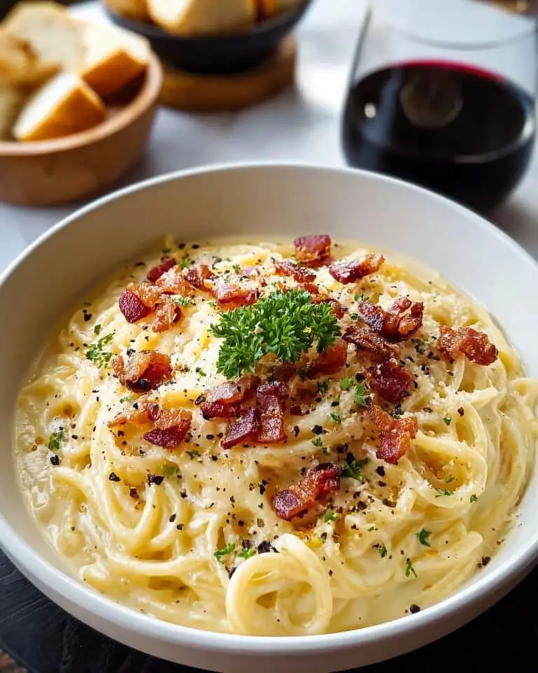 Classic Bacon Carbonara Pasta (Quick & Easy) Recipe