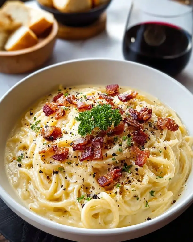 Classic Bacon Carbonara Pasta (Quick & Easy) Recipe