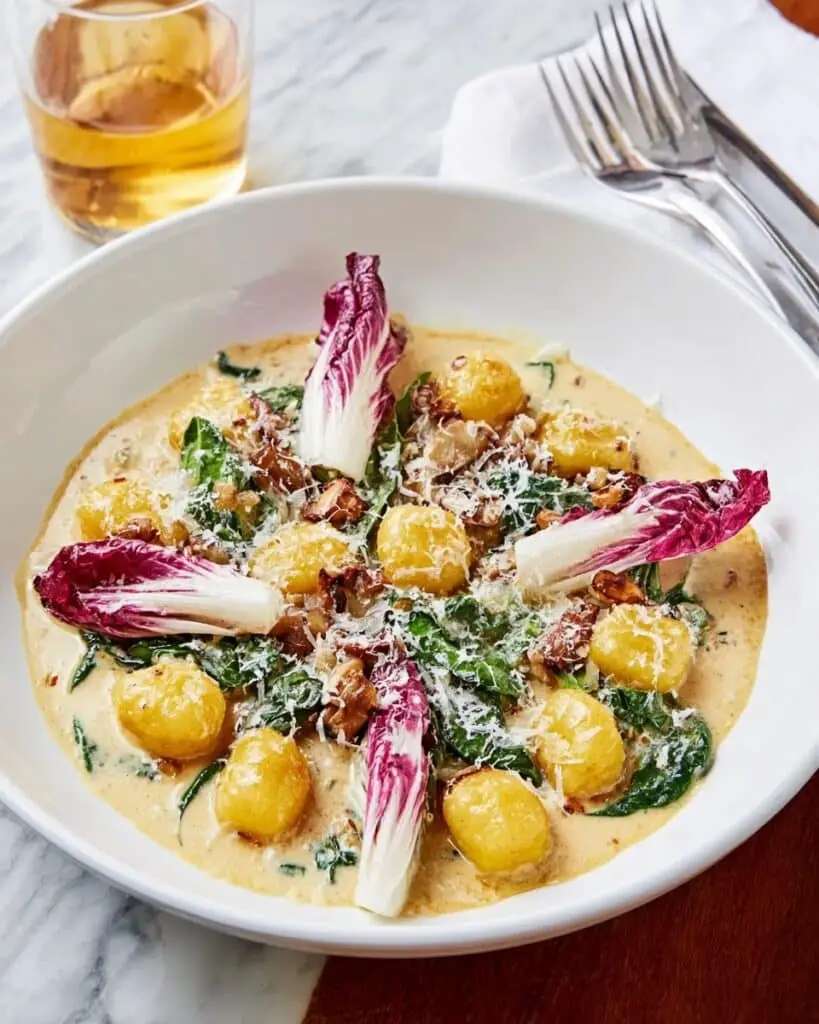 Pumpkin and Ricotta Gnudi with Chanterelles and Buttermilk Sage Sauce Recipe