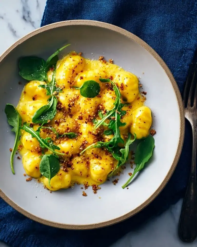 Gnocchi with Butternut Squash, Amaretti, and Rocket Recipe