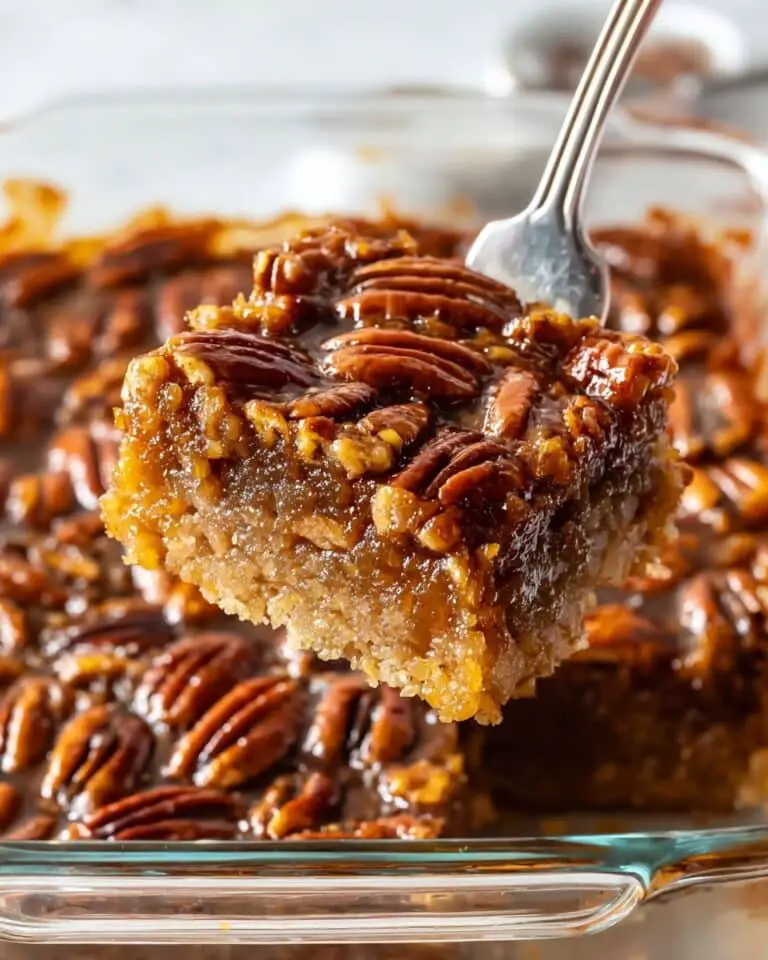 Gooey Pecan Cake with Caramel and Spices Recipe