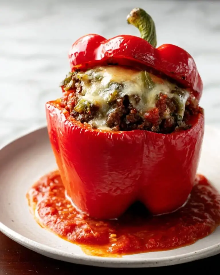 Slow Cooker Sausage, Potato and Onion-Stuffed Peppers Recipe
