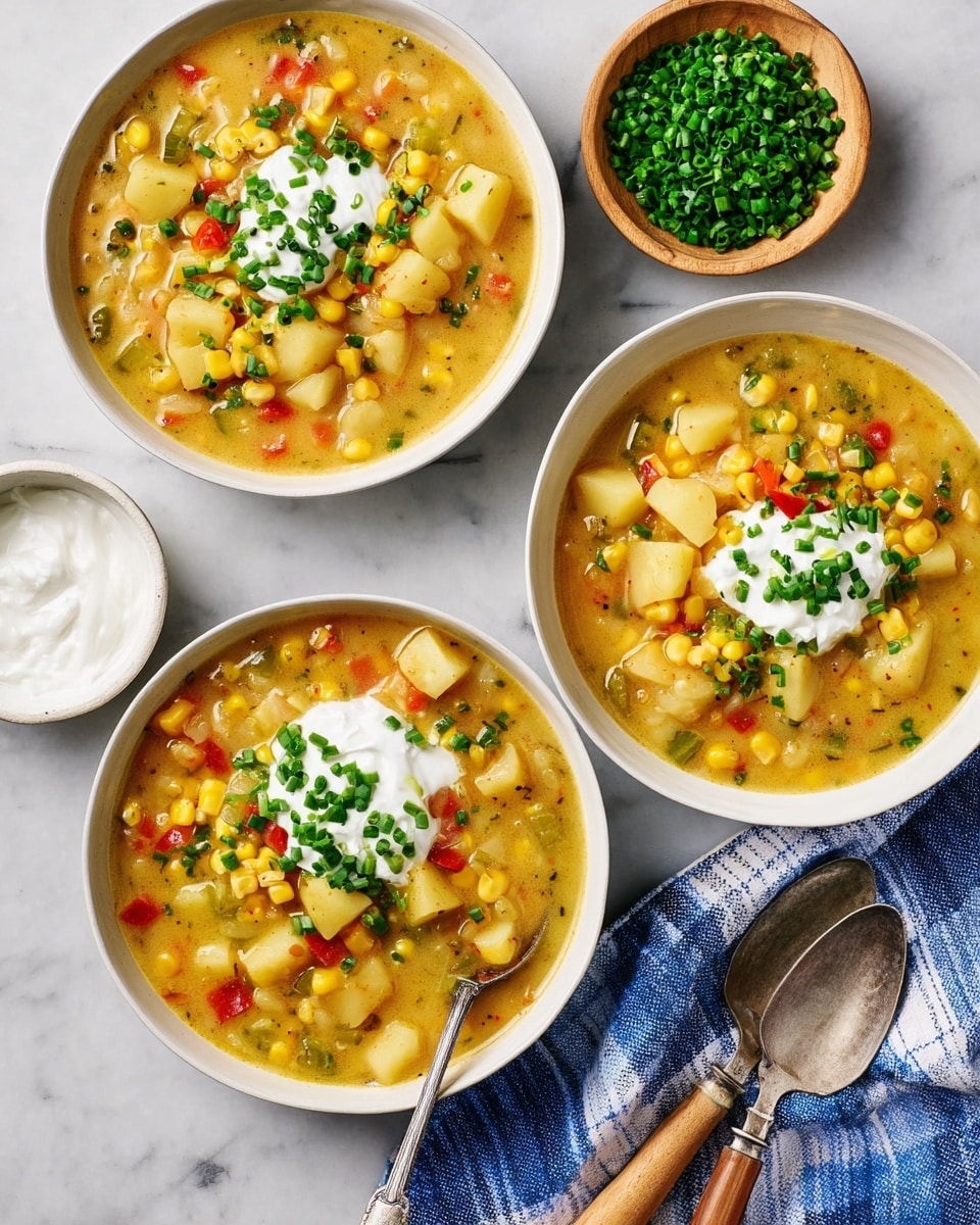 Creamy Corn Chowder with Cashews and Smoked Paprika Recipe