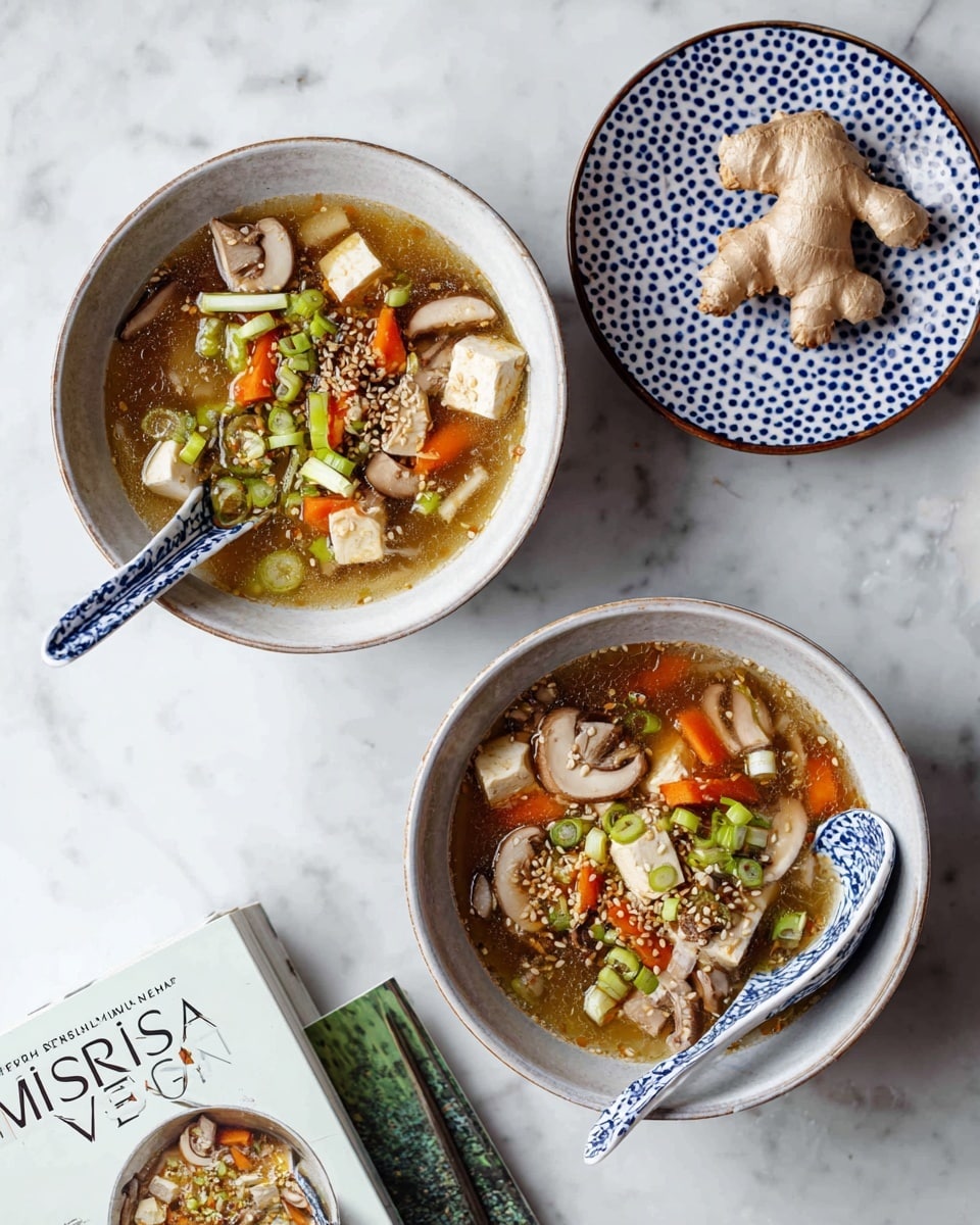 Oyster Mushroom Soup with Lemongrass and Tofu Recipe
