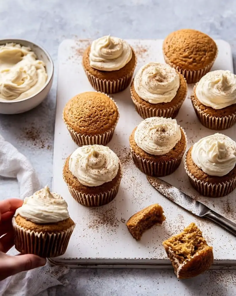 Pumpkin Muffins with Cream Cheese Frosting Recipe