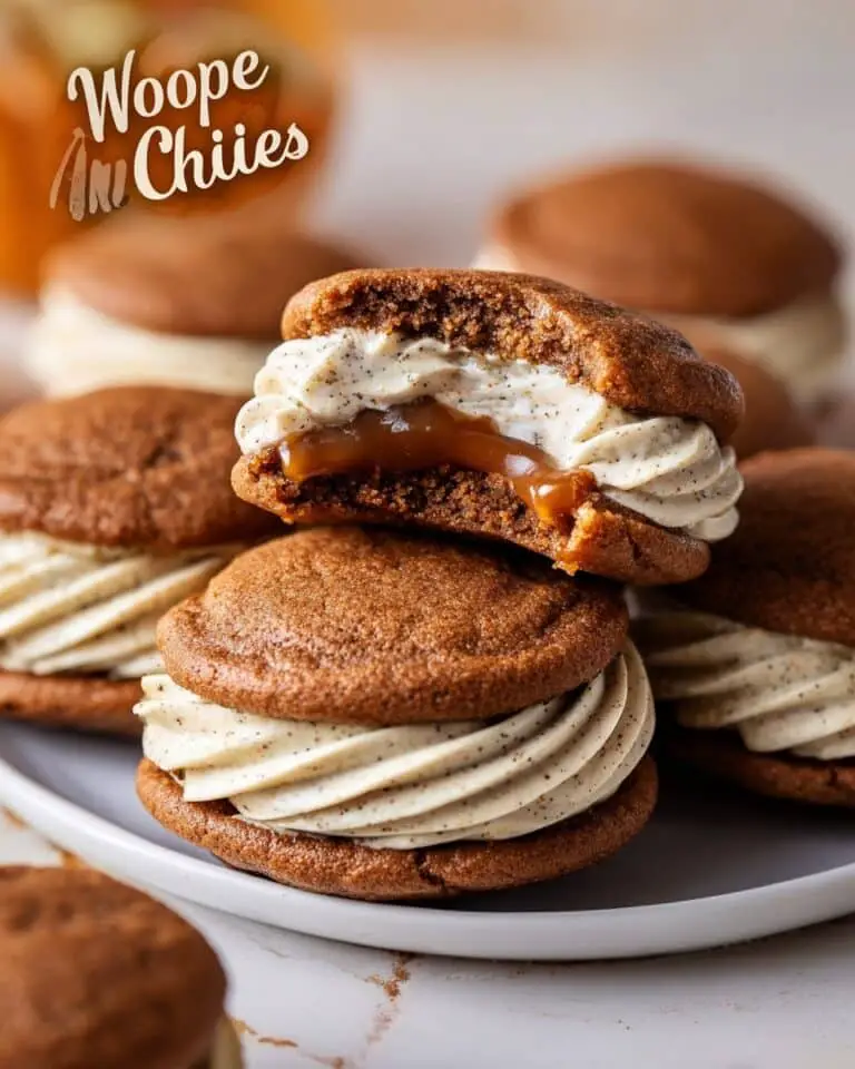 Apple Cider Whoopie Pies with Caramel Buttercream Recipe
