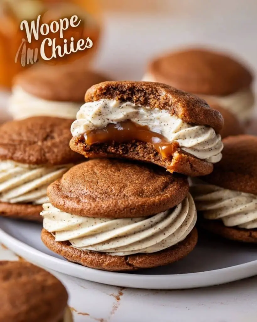 Apple Cider Whoopie Pies with Caramel Buttercream Recipe