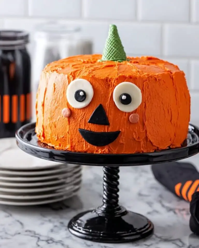 Jack-o’-Lantern Spice Cake Recipe