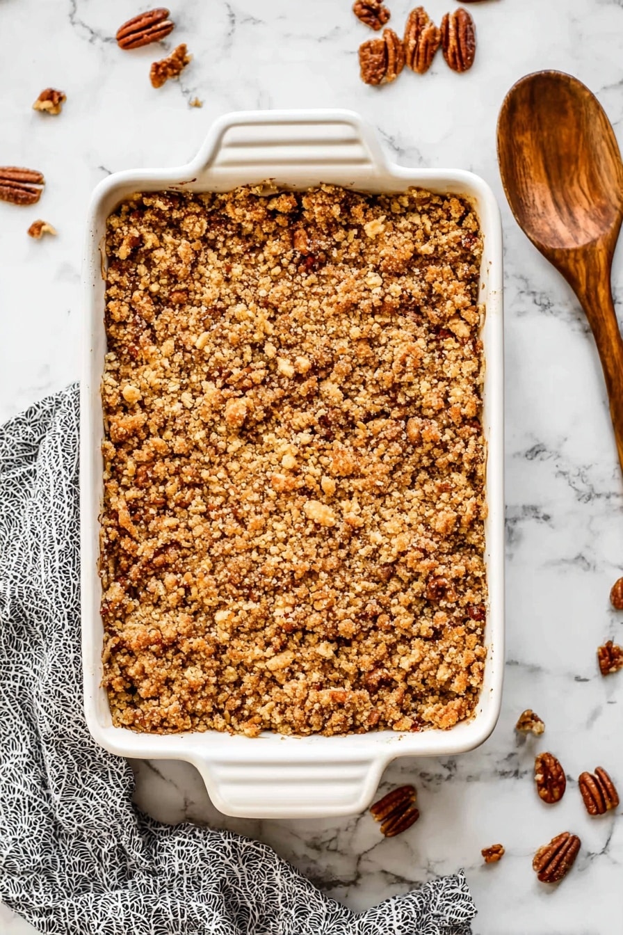 Sweet Potato Casserole with Pecan Topping Recipe - Serving
