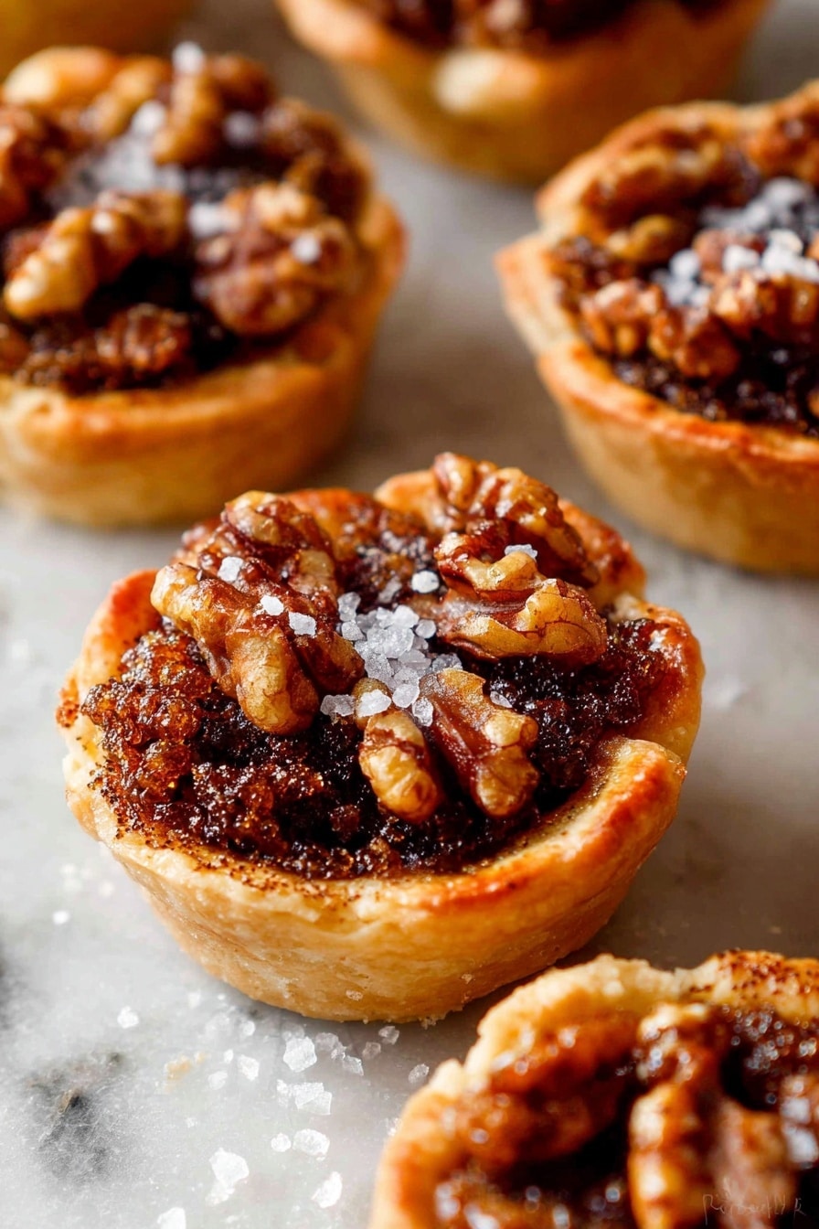 Mini Pecan Pies in a Mini Muffin Pan Recipe - Serving