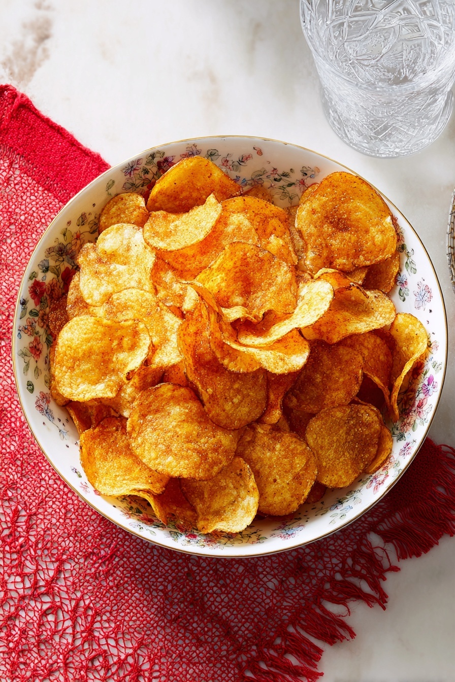 Spiced-Up Garlic Paprika Potato Chips Recipe