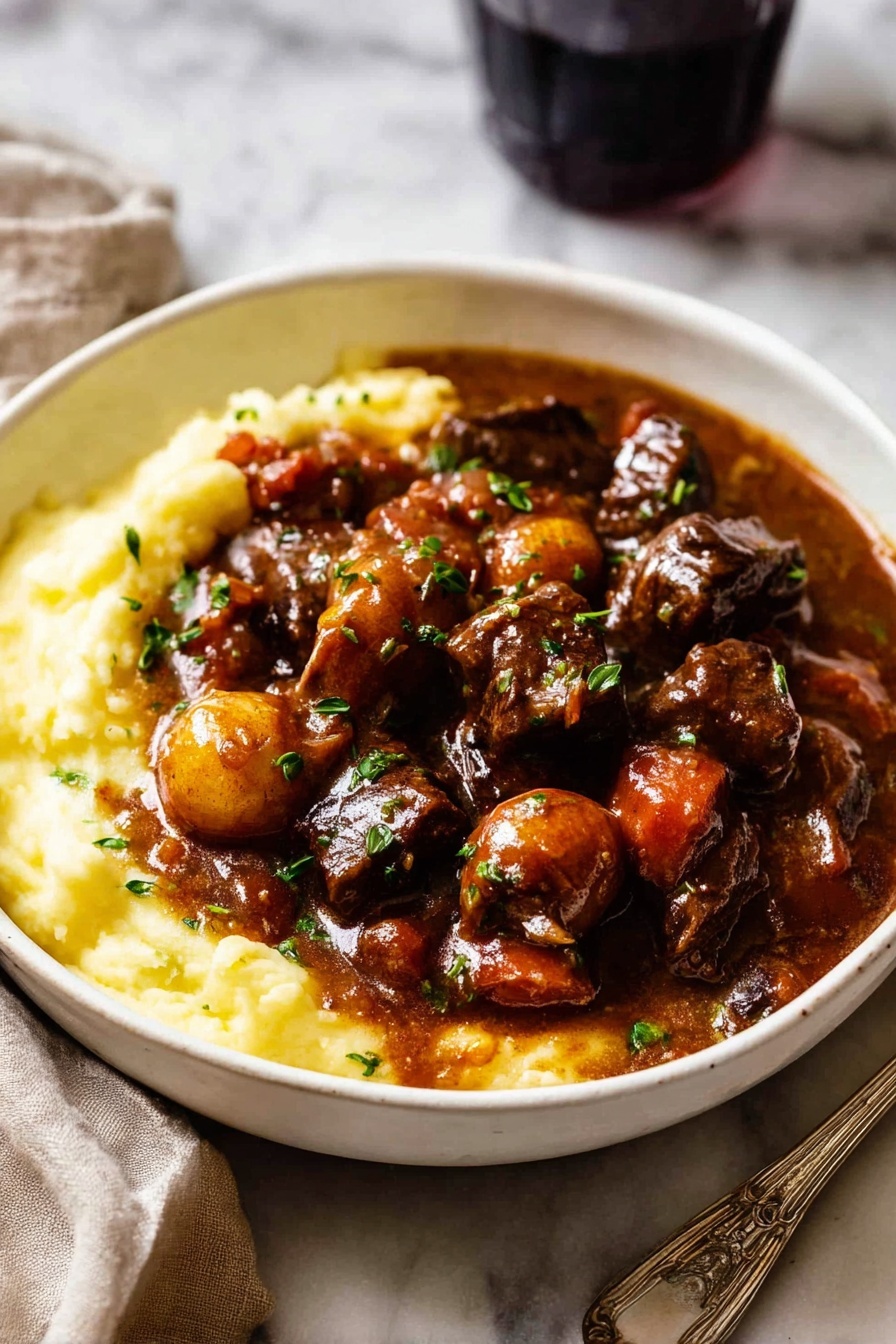 Beef Bourguignon (Beef Burgundy) Recipe - Serving