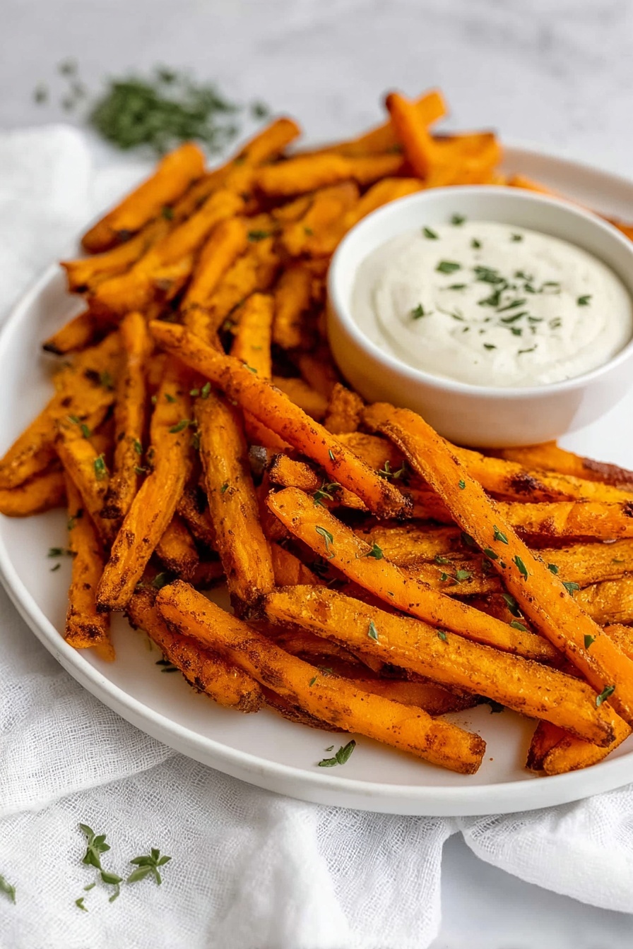 Baked Butternut Squash Fries Recipe - Serving