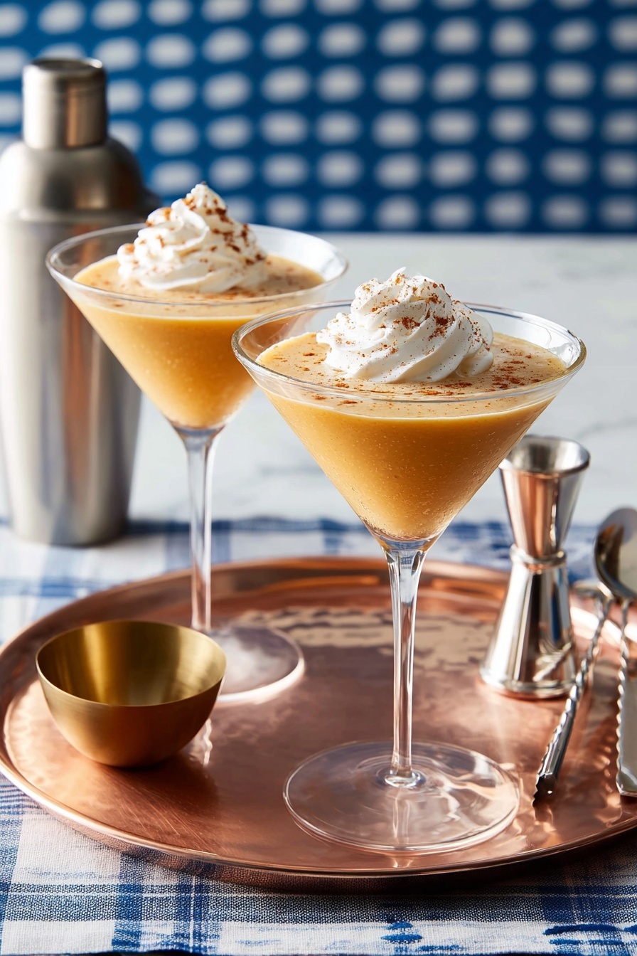 Pumpkin Pie Martini Recipe - Serving