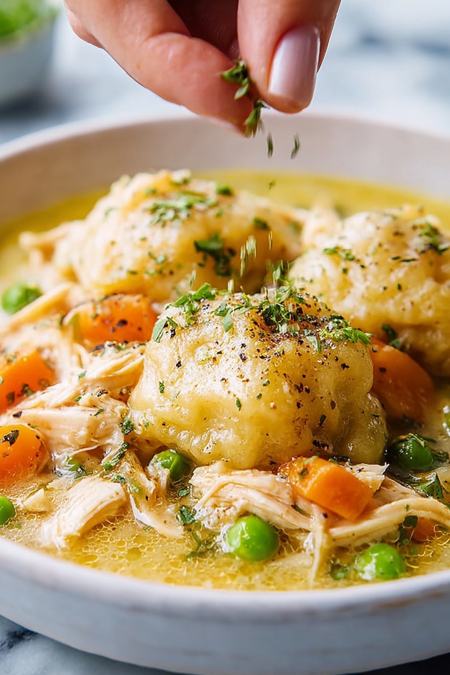 Chicken and Dumplings Variations Recipe - Serving