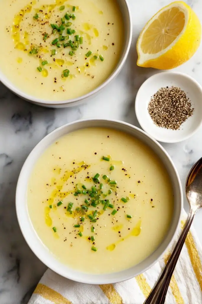 Creamy Potato Leek Soup with Chives Recipe