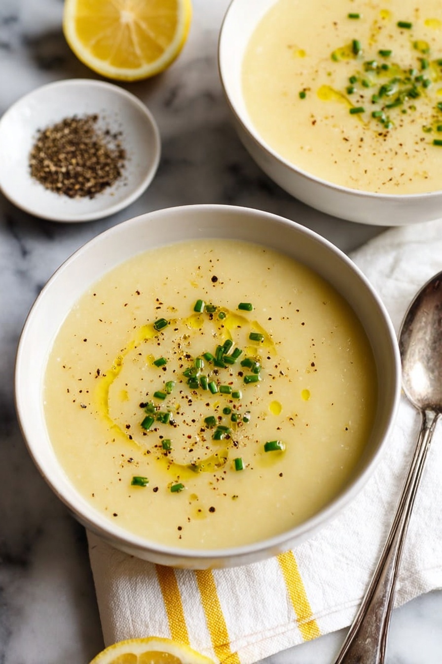 Creamy Potato Leek Soup with Chives Recipe - Recipe Step
