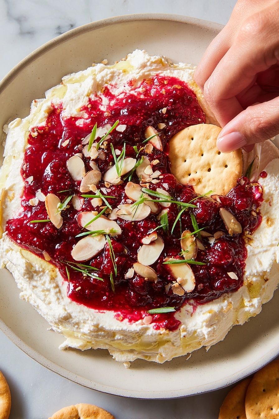 Cranberry Cream Cheese Spread Recipe - Serving
