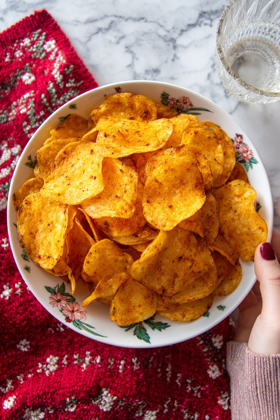 Spiced-Up Garlic Paprika Potato Chips Recipe - Recipe Step