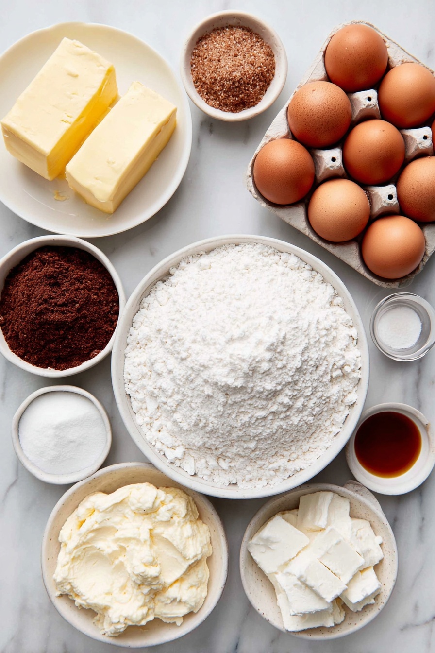 Flat lay of a small pile of old-fashioned rolled oats, a few whole tart sweet apples with red and green skin, peeled cored and diced inside a simple white ceramic bowl, two large whole brown eggs with clean shells, a small white ceramic bowl filled with light brown packed brown sugar, a small white ceramic bowl holding rich golden melted butter, a small white ceramic bowl containing creamy milk, a neat pile of ground cinnamon and ground nutmeg side by side on the white ceramic surface, and a small mound of light beige baking powder, all placed on a clean white marble surface, soft natural light, photo taken with an iPhone, professional food photography style, fresh ingredients, white ceramic bowls, no bottles, no duplicates, no utensils, no packaging --ar 2:3 --v 7 --p awthu7i m7354615311229779997 - Amish-Style Apple and Cinnamon Baked Oatmeal, healthy baked oatmeal with apples and cinnamon, cozy breakfast recipes, easy apple breakfast ideas, hearty oatmeal bake