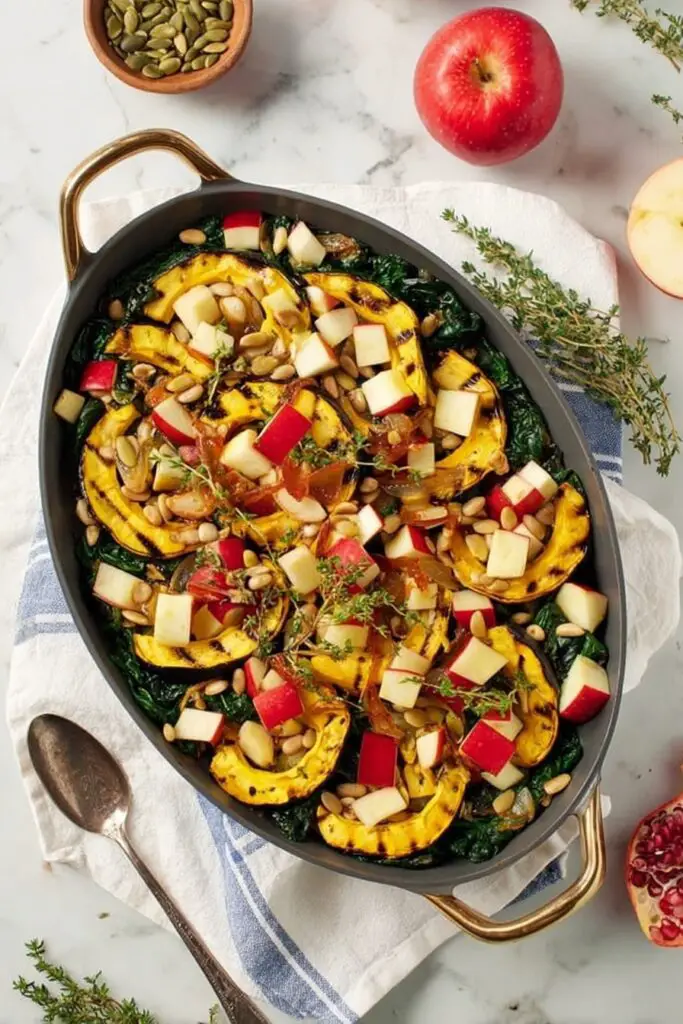 Roasted Delicata Squash and Apple Salad Recipe
