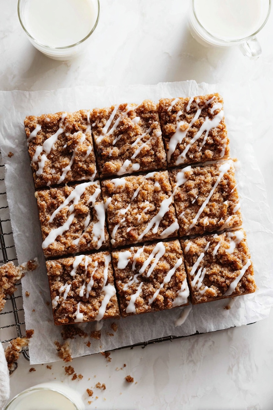 Pumpkin Coffee Cake with Crumb Topping and Maple Glaze Recipe - Serving