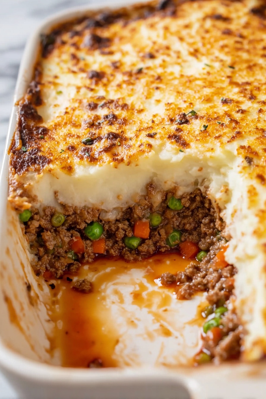Classic Shepherd's Pie with Beef and Lamb Recipe - Serving