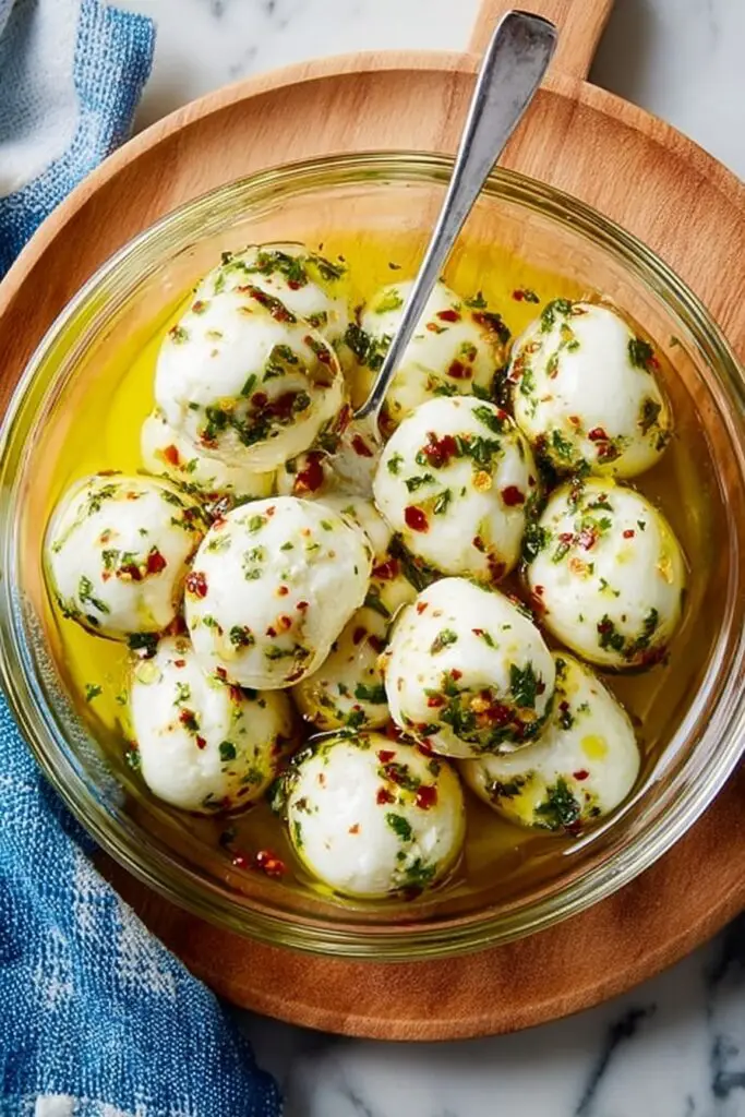Marinated Mozzarella Balls Recipe