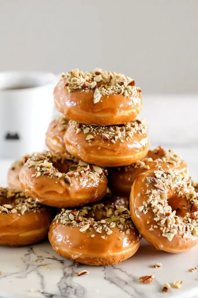 Pumpkin Donuts with Bourbon Caramel Glaze Recipe