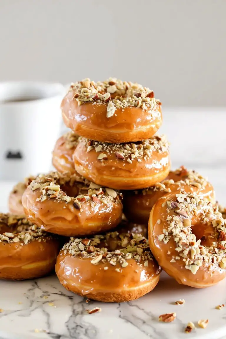 Pumpkin Donuts with Bourbon Caramel Glaze Recipe