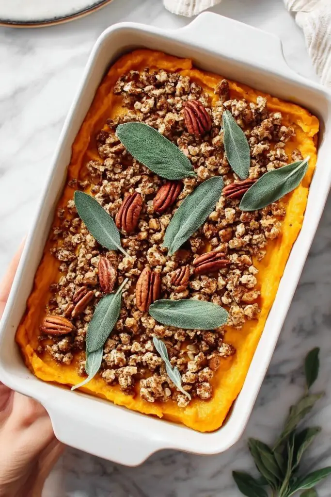 Sweet Potato Casserole with Crumble Topping Recipe