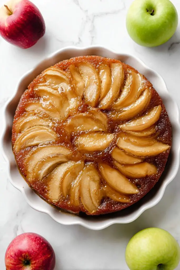 Caramel Apple Upside Down Cake Recipe