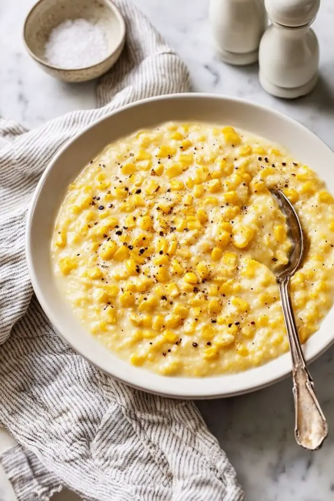 Creamed Corn with Parmesan Recipe