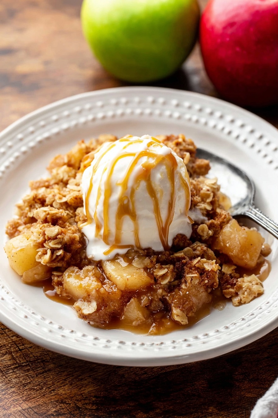 Easy Classic Apple Crisp Recipe - Serving
