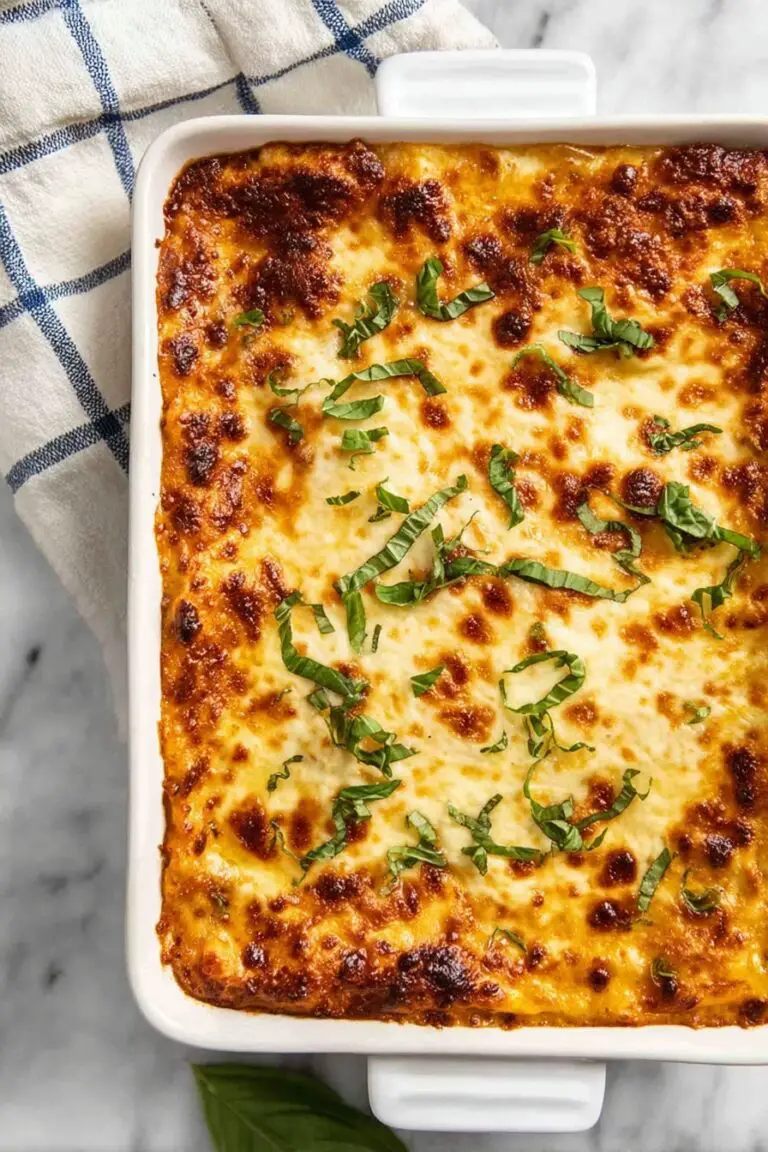 Cheesy Beef Lasagna with Rich Meat Ragu Recipe