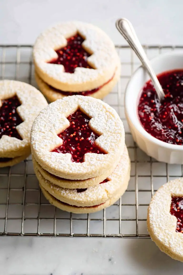 Raspberry Linzer Cookies Recipe