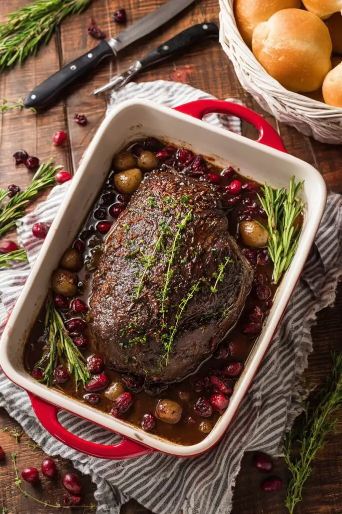 Cranberry Beef Brisket Roast Recipe
