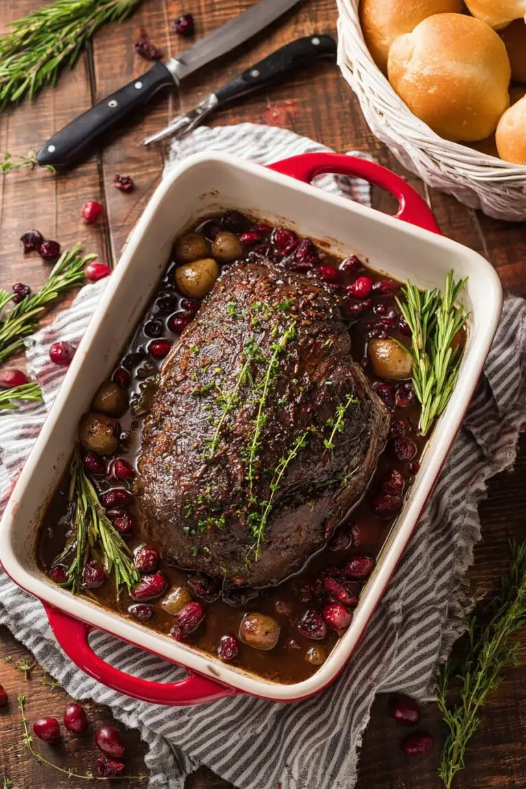 Cranberry Beef Brisket Roast Recipe