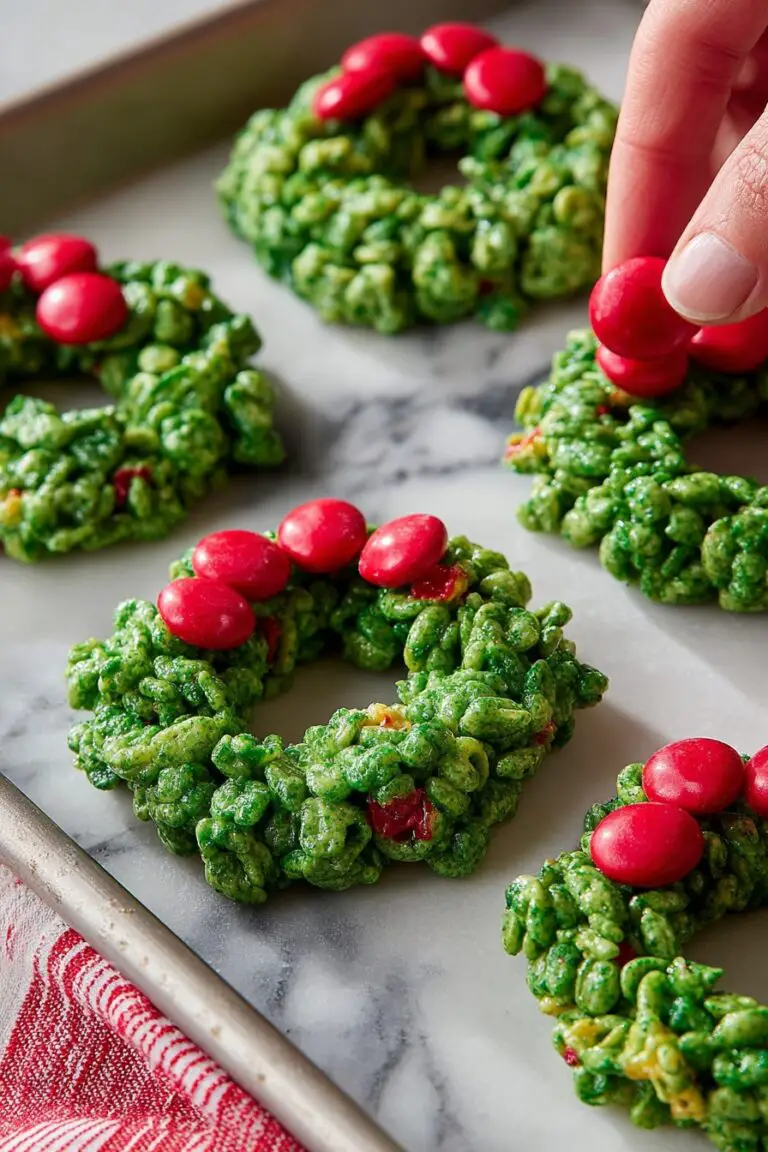 Green Cornflake Wreaths for Christmas Recipe