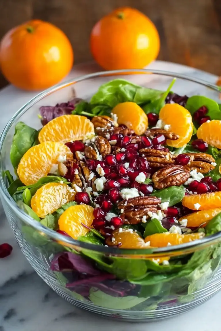 Festive Orange Pomegranate Salad Recipe