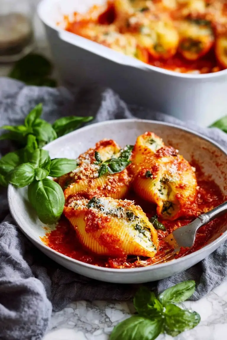 Spinach Ricotta Stuffed Shells Recipe