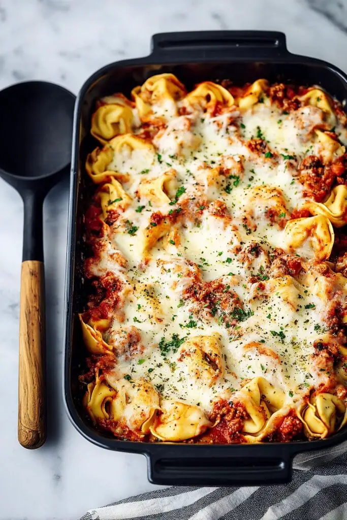 Baked Tortellini Casserole with Cheese Recipe