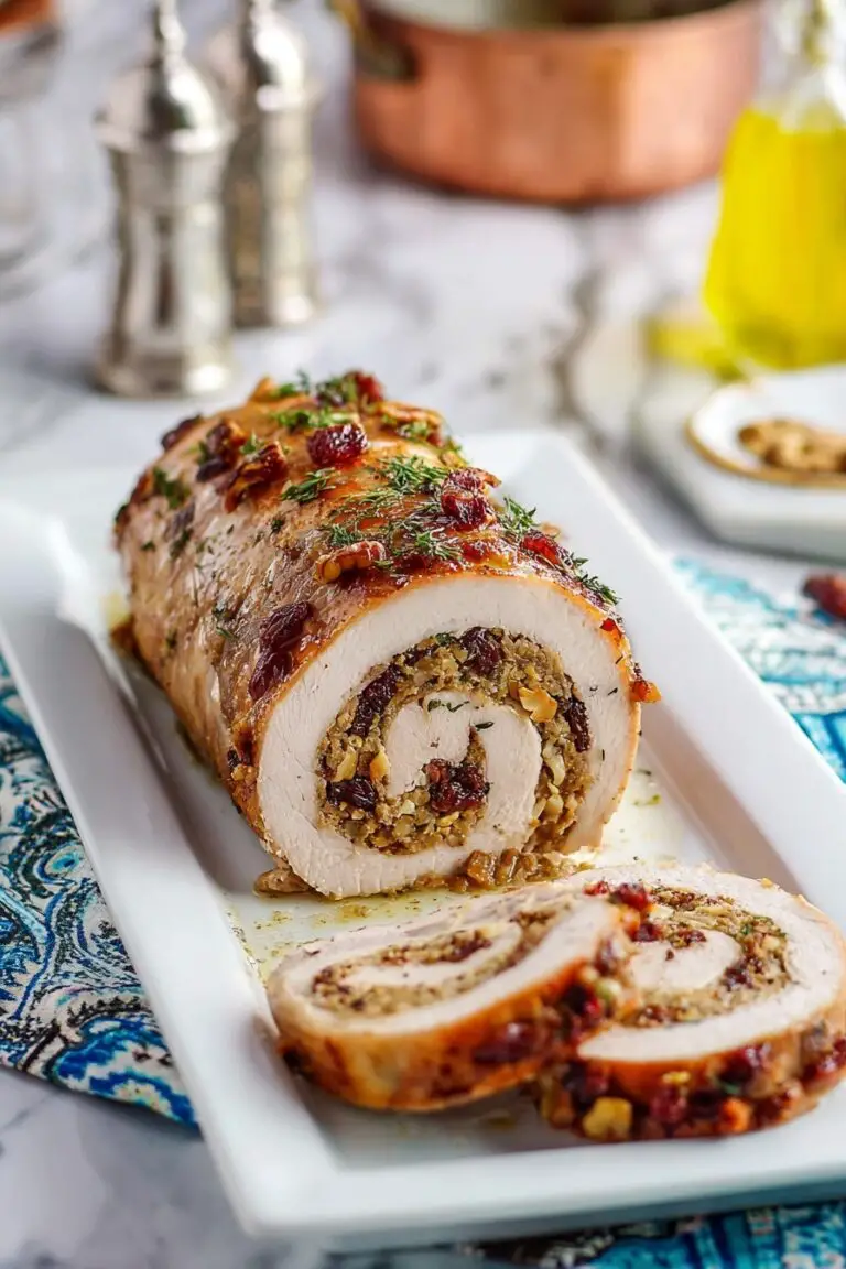 Apple Bacon Stuffed Pork Loin Roast Recipe