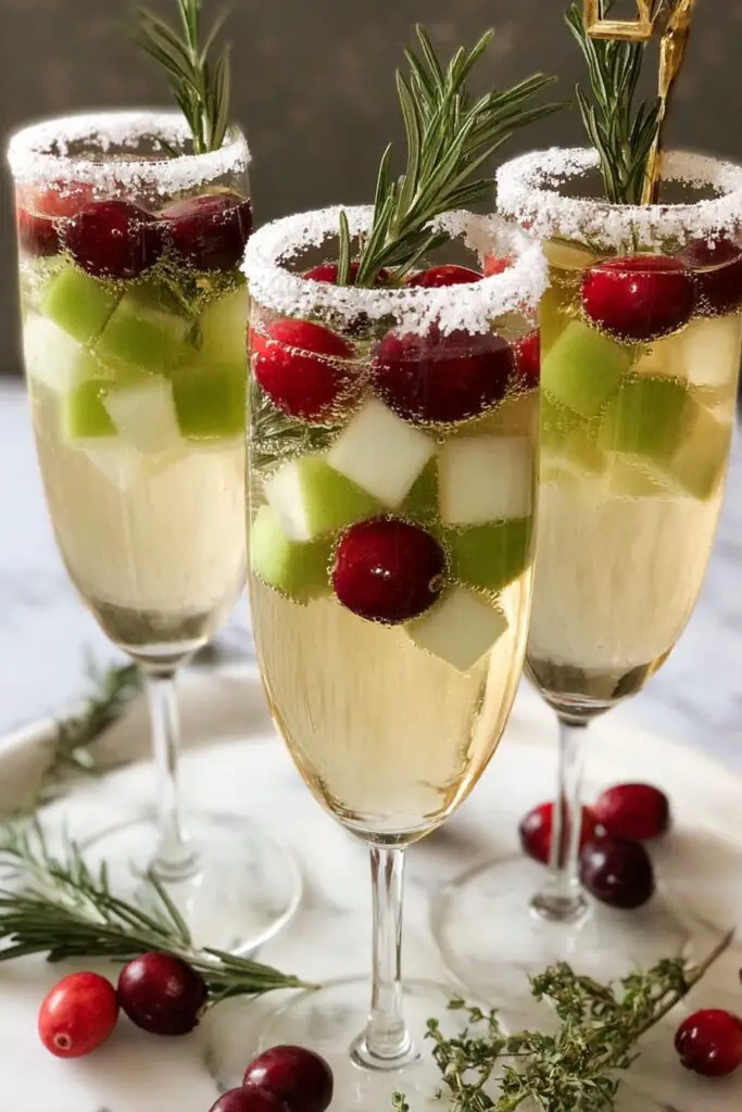 Festive Cranberry Green Apple Sangria Recipe