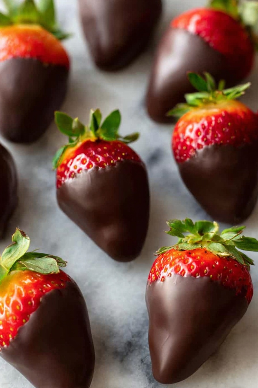 Chocolate Covered Strawberries for Christmas Recipe - Serving