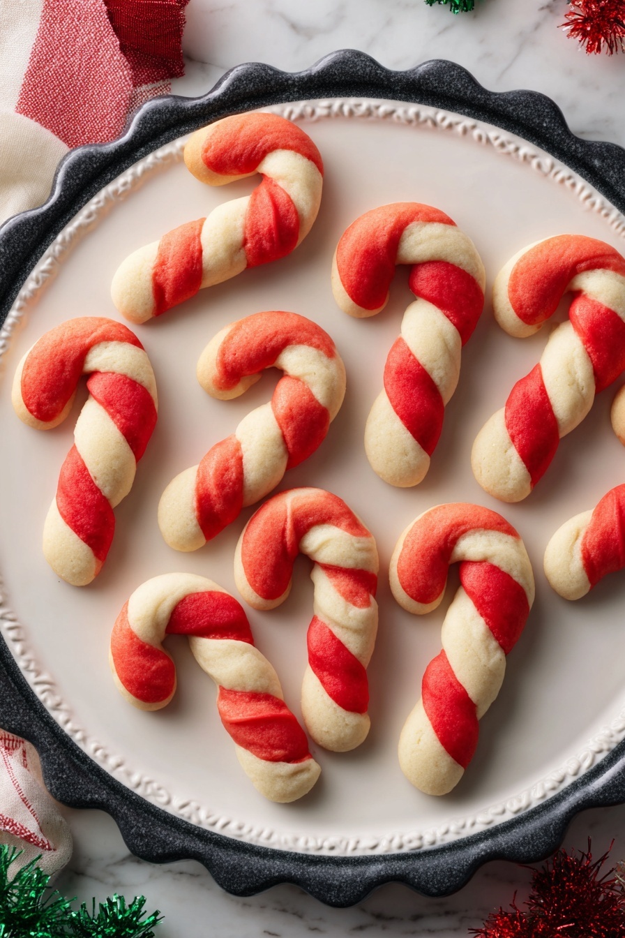 Peppermint Candy Cane Cookies Recipe - Recipe Step