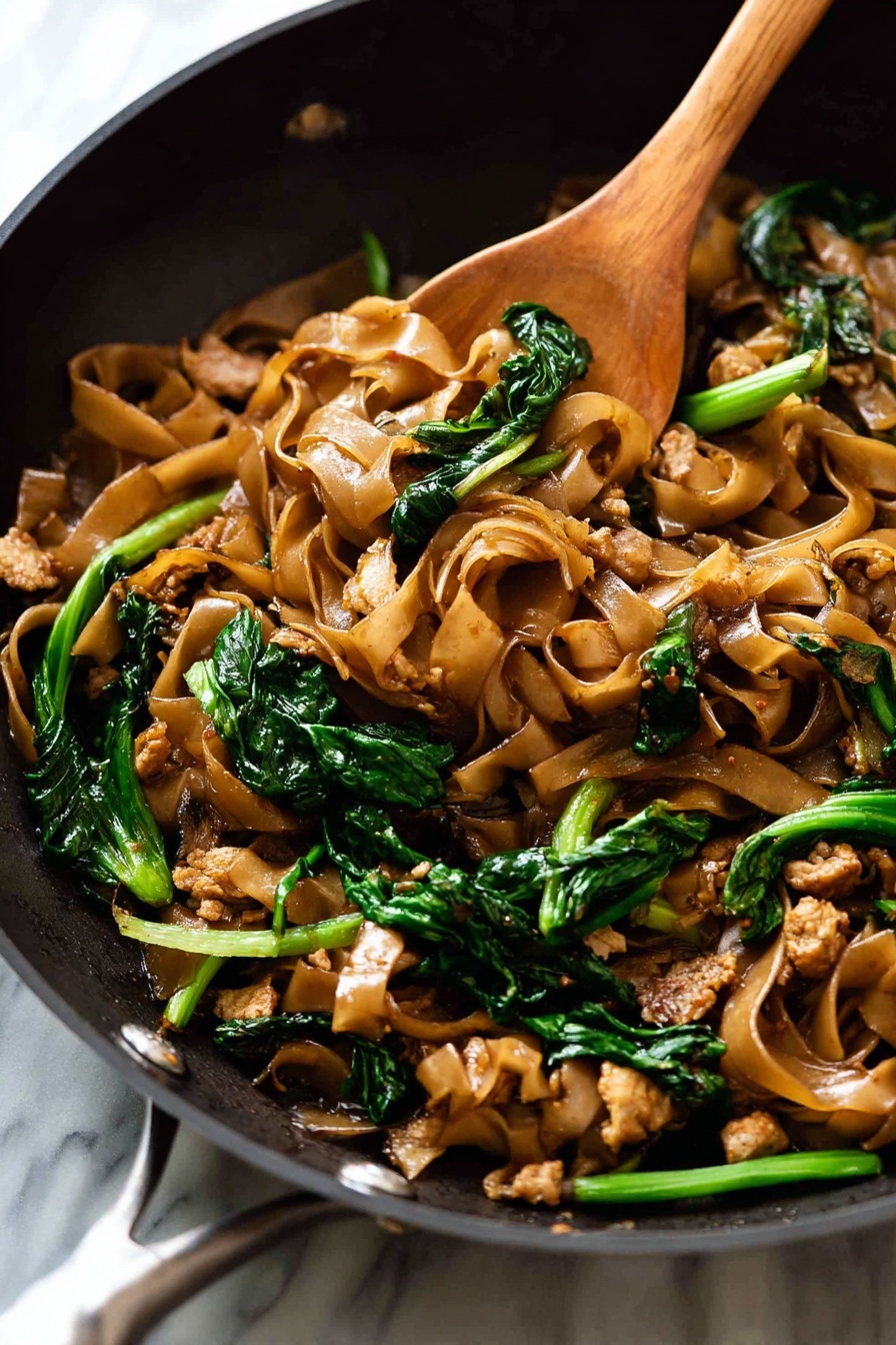 Pad See Ew Thai Stir-Fried Noodles Recipe - Serving