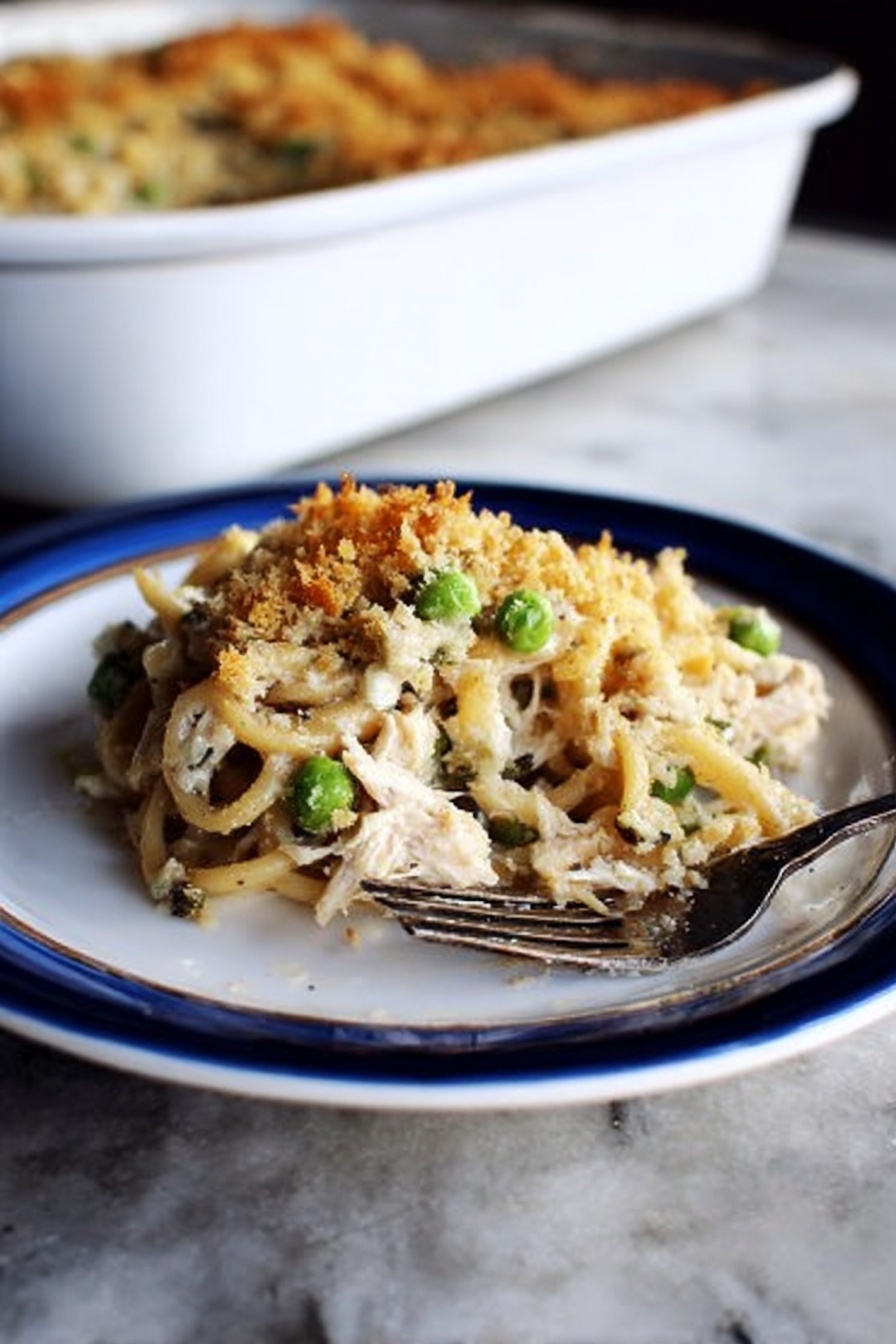Turkey Tetrazzini Casserole Recipe - Serving