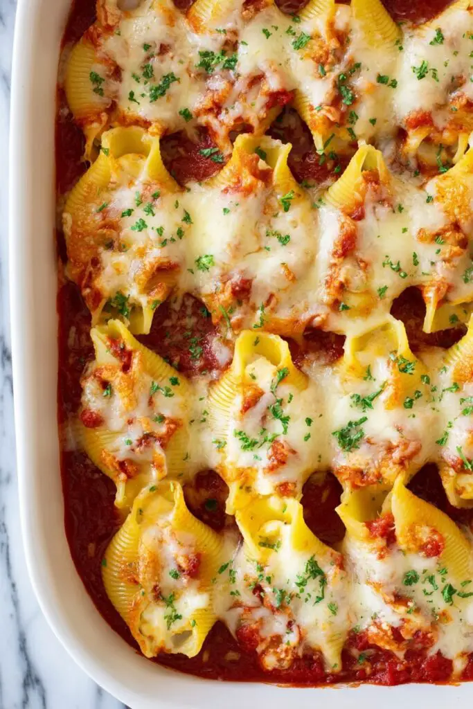 Stuffed Shells with Ricotta and Marinara Recipe