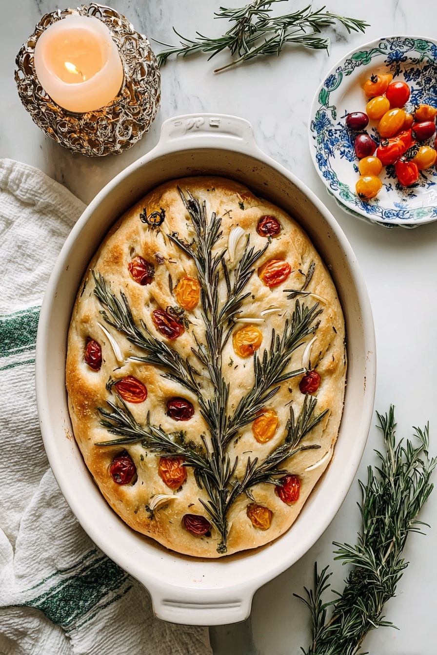 Christmas Tree Focaccia Recipe - Serving